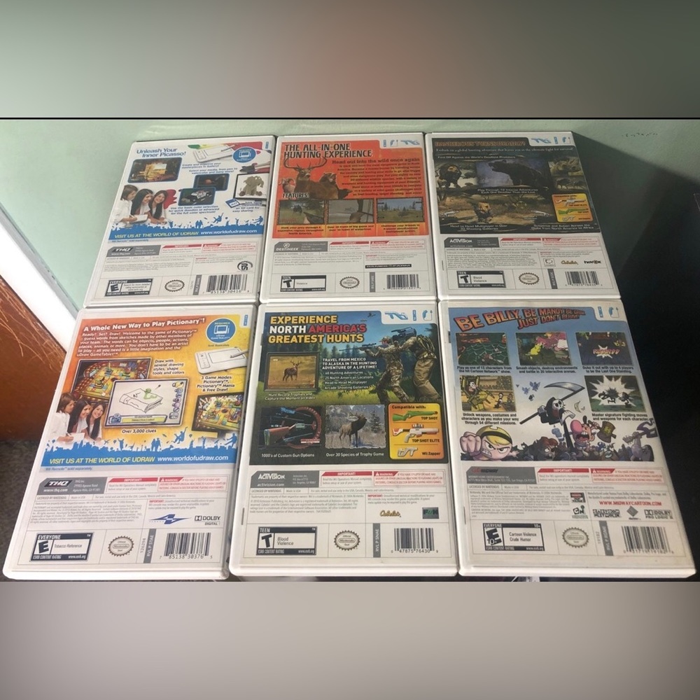 Lot of 6 Fully Tested CIB Nintendo Wii Games Used and Working - Picture 2 of 8